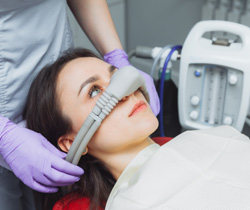 Patient in Coppell relaxing with sedation dentistry